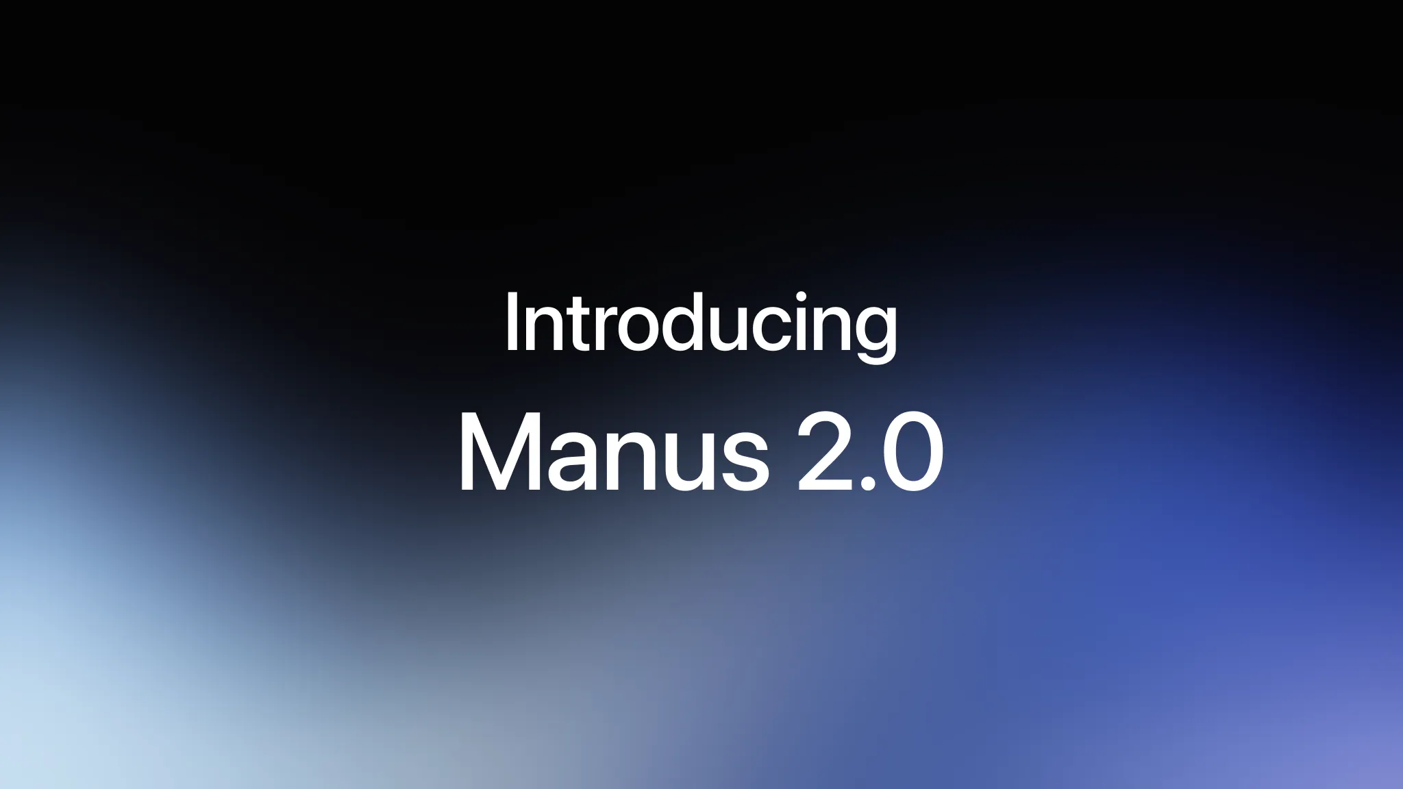 Manus 2.0 紹介イメージ